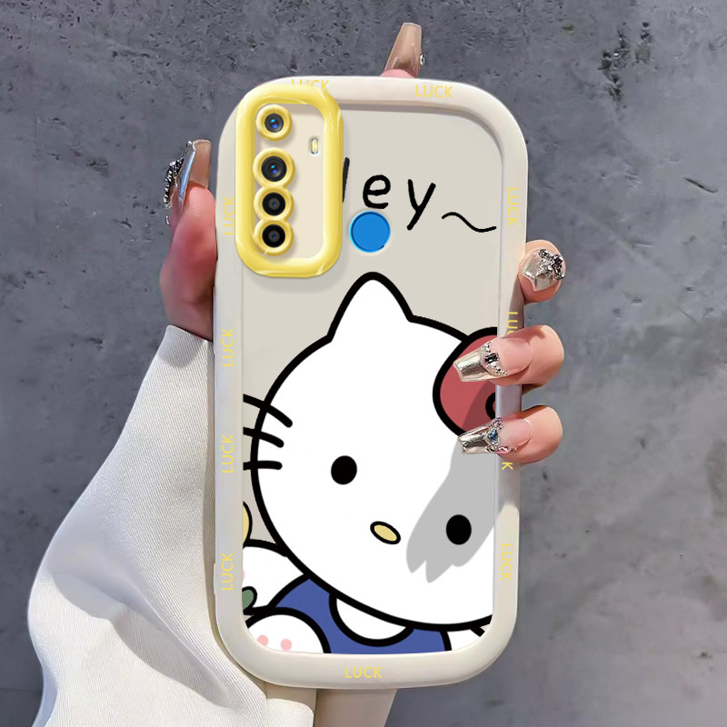 Ốp Lưng Realme 5 5i 5s 6i C3 C3i Narzo 10 Narzo 10A Narzo 20A Ốp SiliconCase Mèo đáng yêu KL0235