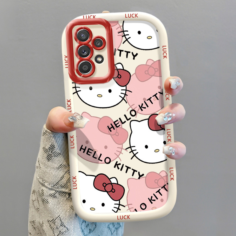 Ốp Lưng Samsung A52 4G A52 5G A52s 5G A13 5G A04s A23 5G M23 F23 A32 4G A33 5G A53 5G Ốp SiliconCase Mèo đáng yêu KL0235