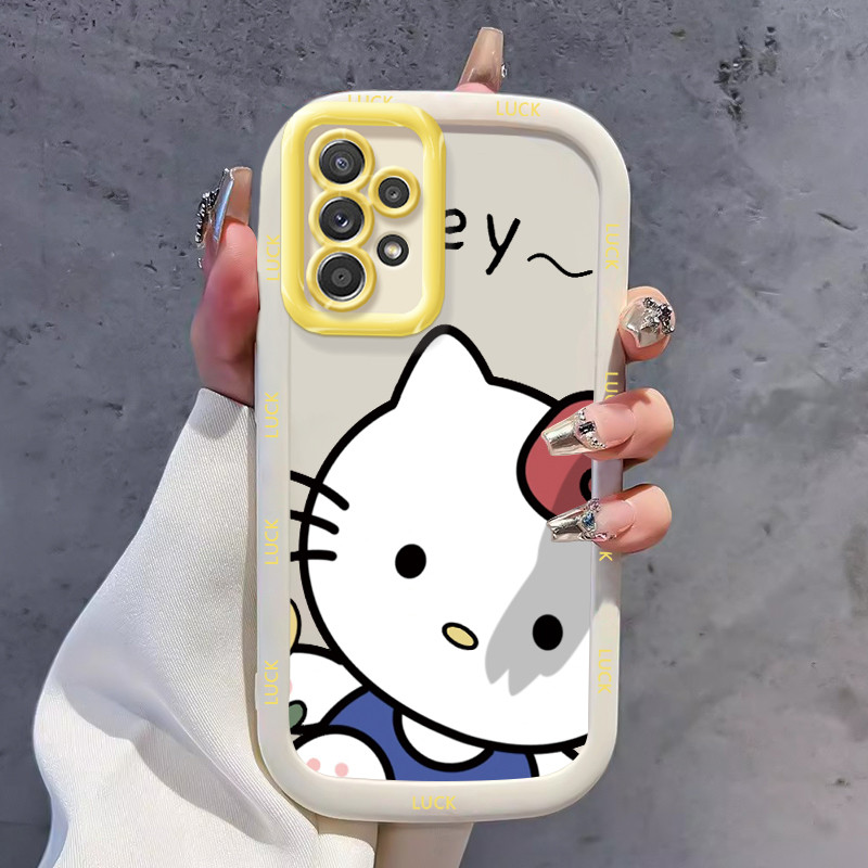 Ốp Lưng Samsung A52 4G A52 5G A52s 5G A13 5G A04s A23 5G M23 F23 A32 4G A33 5G A53 5G Ốp SiliconCase Mèo đáng yêu KL0235