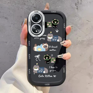 Ốp Lưng OPPO A58 4G A78 4G A58 5G A58X 5G A78 5G A1X 5G A2X 5G Ốp Silicon Case Vẽ Mèo Nhỏ HS0031