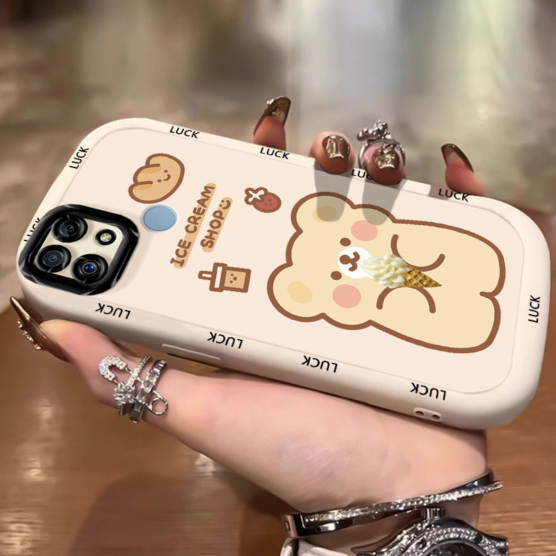 Ốp Lưng Realme C12 C15 C25 C25s C21Y C25Y Narzo 20 Narzo 30A Narzo 50A Ốp Silicon Case Gấu Nhỏ KL0240