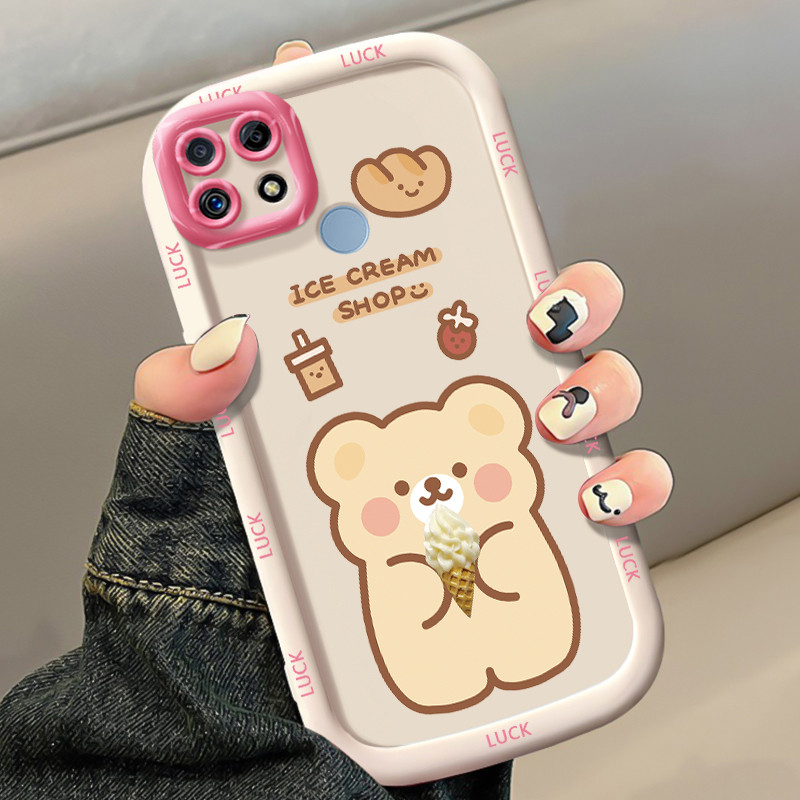 Ốp Lưng Realme C12 C15 C25 C25s C21Y C25Y Narzo 20 Narzo 30A Narzo 50A Ốp Silicon Case Gấu Nhỏ KL0240
