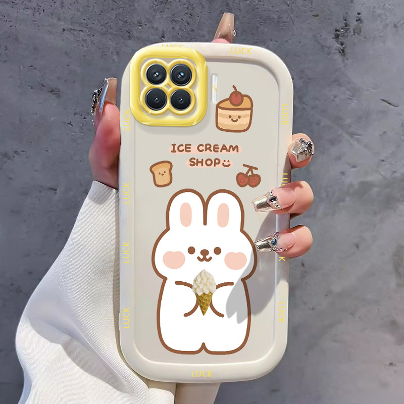 Ốp Lưng OPPO A93 2020 Reno 4F Reno4 F Reno 4 Lite F17 Pro Ốp Silicon Case Gấu Nhỏ KL0240