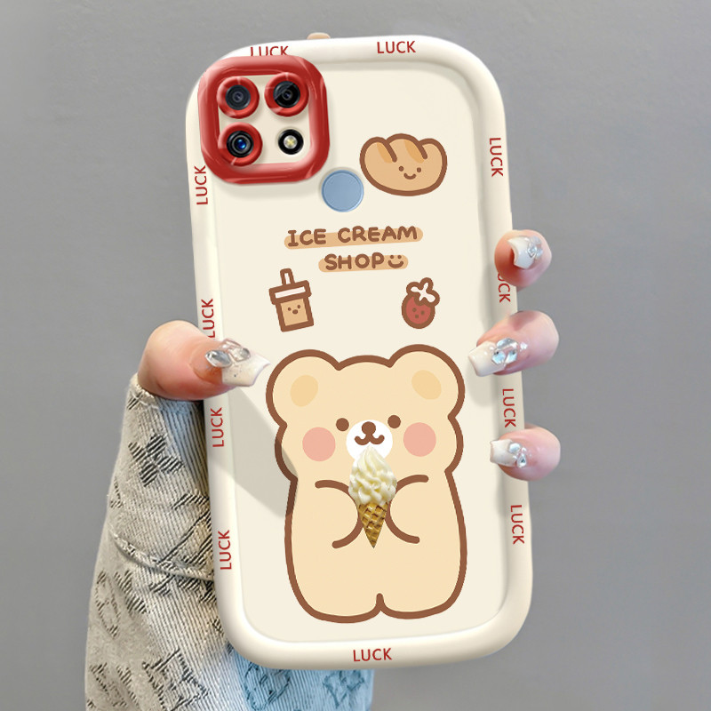 Ốp Lưng Realme C12 C15 C25 C25s C21Y C25Y Narzo 20 Narzo 30A Narzo 50A Ốp Silicon Case Gấu Nhỏ KL0240