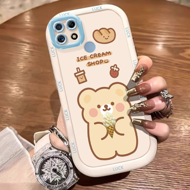Ốp Lưng Realme C12 C15 C25 C25s C21Y C25Y Narzo 20 Narzo 30A Narzo 50A Ốp Silicon Case Gấu Nhỏ KL0240