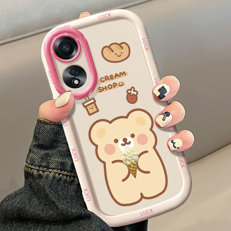 Ốp Lưng OPPO A58 4G A78 4G A58 5G A58X 5G A78 5G A1X 5G A2X 5G Ốp Silicon Case Gấu Nhỏ KL0240