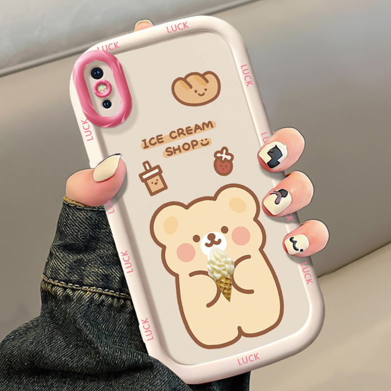 Ốp Lưng iPhone X Xs Xr Xs Max 7 Plus 8 Plus Ốp Silicon Case Gấu Nhỏ KL0240