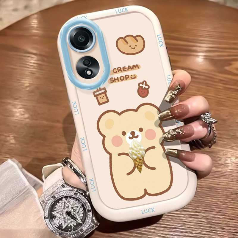 Ốp Lưng OPPO A58 4G A78 4G A58 5G A58X 5G A78 5G A1X 5G A2X 5G Ốp Silicon Case Gấu Nhỏ KL0240
