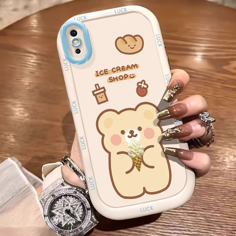 Ốp Lưng iPhone X Xs Xr Xs Max 7 Plus 8 Plus Ốp Silicon Case Gấu Nhỏ KL0240