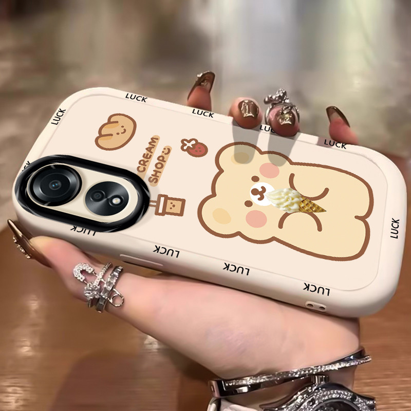 Ốp Lưng OPPO A58 4G A78 4G A58 5G A58X 5G A78 5G A1X 5G A2X 5G Ốp Silicon Case Gấu Nhỏ KL0240