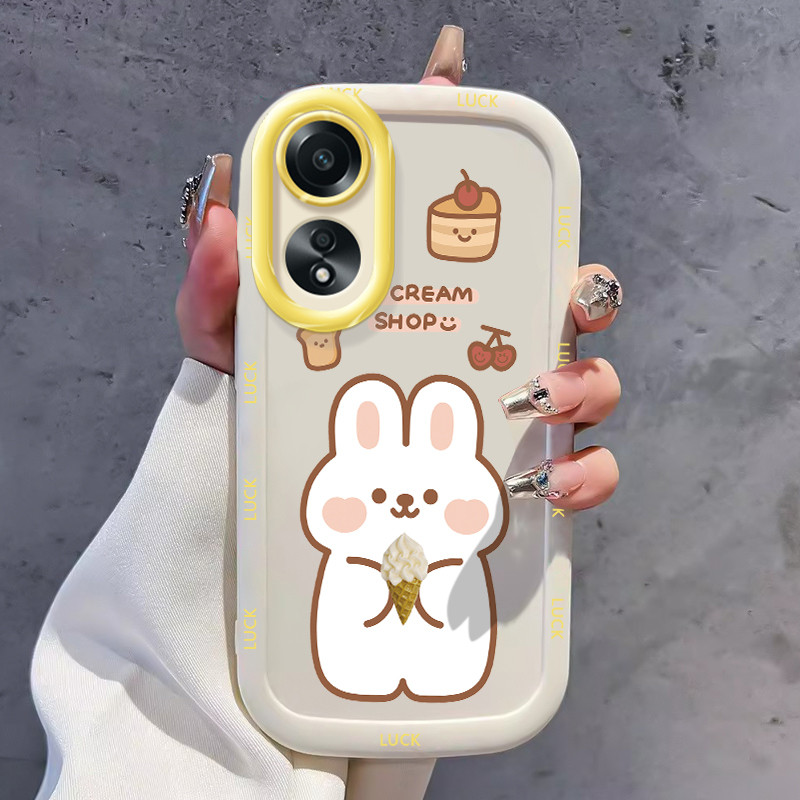 Ốp Lưng OPPO A58 4G A78 4G A58 5G A58X 5G A78 5G A1X 5G A2X 5G Ốp Silicon Case Gấu Nhỏ KL0240