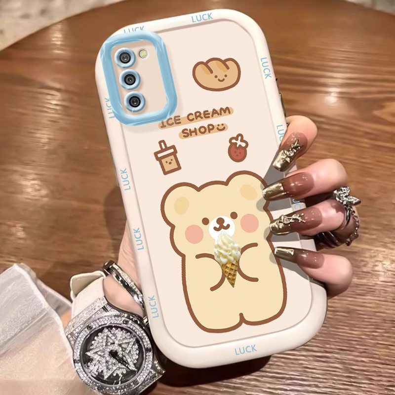 Ốp Lưng Samsung A02S A03S M02S F02S Ốp Silicon Case Gấu Nhỏ KL0240