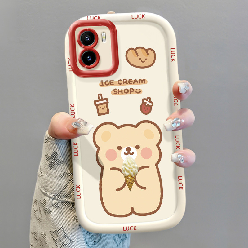 Ốp Lưng VIVO Y15S Y15A Y15C Y01 Ốp Silicon Case Gấu Nhỏ KL0240
