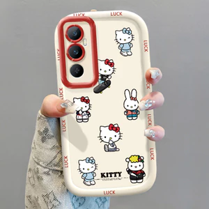 Ốp Lưng Realme C65 Ốp SiliconCase Mèo đáng yêu KL0254