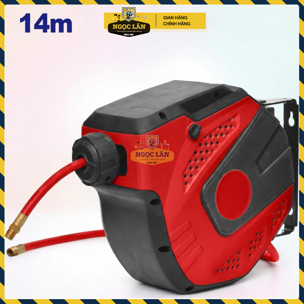 Ống Treo Dây Hơi Khí Nén Emtop Tự Động Khóa, Dừng An Toàn, 14+1m