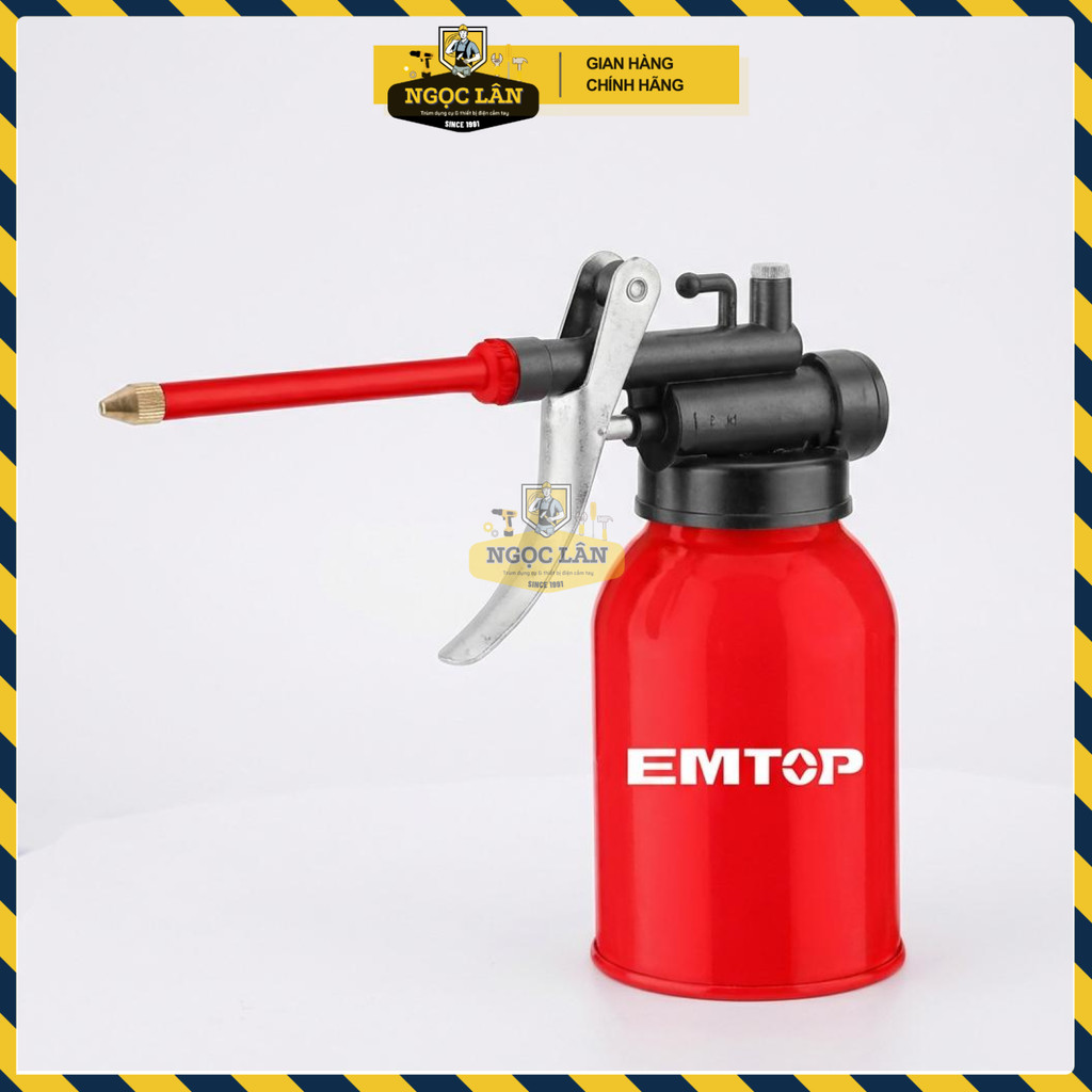 Bình Tra Dầu Emtop 250ml Thân Thép, Chống Rò Rỉ