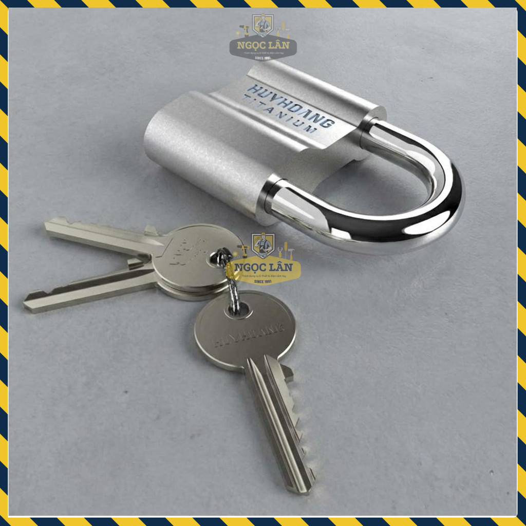 [Siêu Nhẹ] Khóa Treo Titanium Huy Hoàng 6 Phân Cầu 10mm Chính Hãng (Mã KTCTI10-E)
