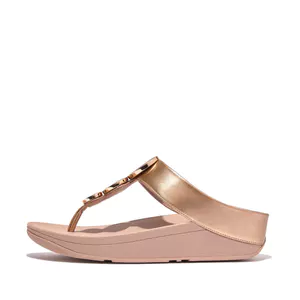 Xăng Đan Nữ Xỏ Ngón Halo Metallic