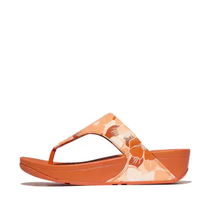 Dép Xăng Đan Nữ Da Lulu Hoa Xỏ Ngón - Peachy