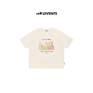 Áo Thun Levents My Garden Semi-Oversized Tee/ Tan 100% Cotton T-shirt