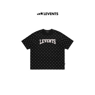 Áo Thun Levents Seasonal Polkadot Semi-Oversized Tee/ Black 100% Cotton T-shirt