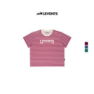 Áo Thun Levents Seasonal Striped Boxy Tee 100% Cotton T-shirt