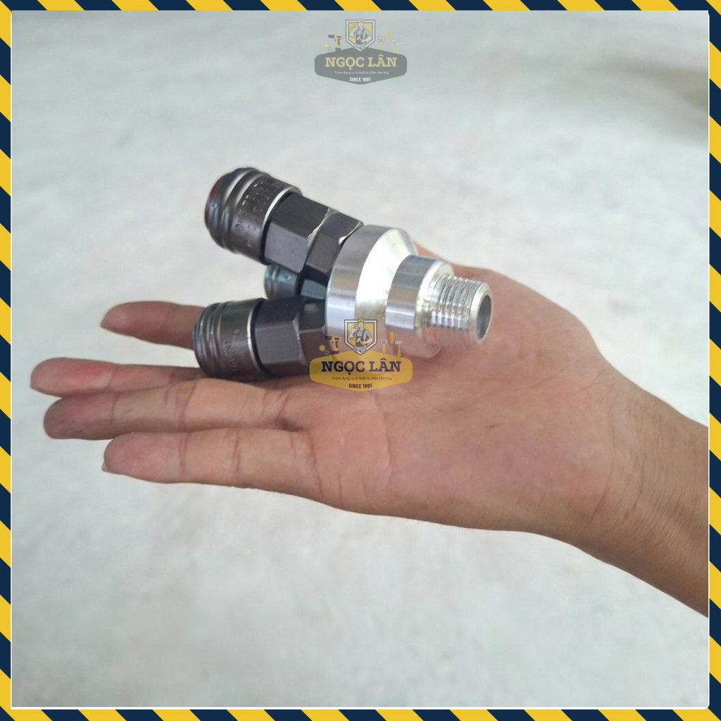 [Nội Địa Trung] Bộ Đầu Nối Nhanh Khí Nén Heike Kiểu Y Chia 3 Chạc - Kết Nối Ống Hơi Công Nghiệp