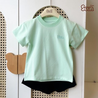 | SEUNKIDS | Áo thun cộc tay bé trai bé gái cotton 4 chiều áo phông áo thun áo tay ngắn