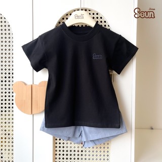 | SEUNKIDS | Áo thun cộc tay bé trai bé gái cotton 4 chiều áo phông áo thun áo tay ngắn