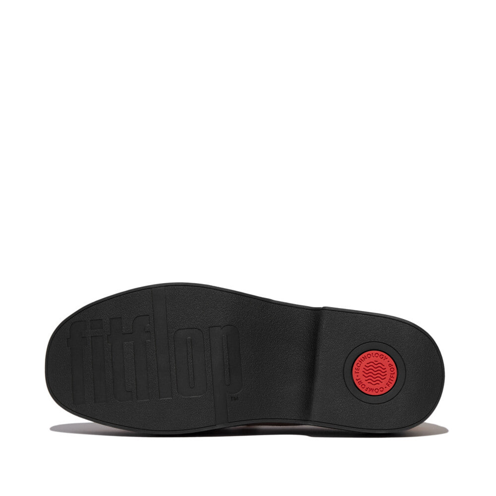 Giày Loafer Nữ F-LUMA SQUARE-CHAIN SUEDE DEMI-WEDGE E3U-B41