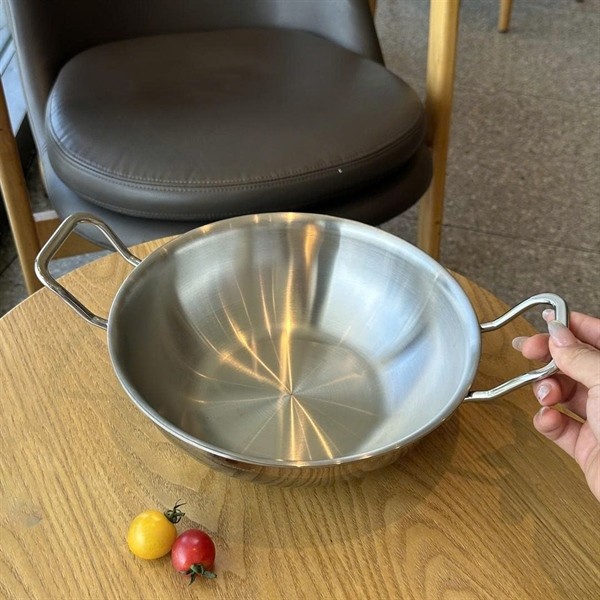 Nồi Hải Sản Chockmen Inox Liền Khối Size 20/24/26cm có nắp kính CKM91, Nồi Rang Thịt, Rim Tôm...