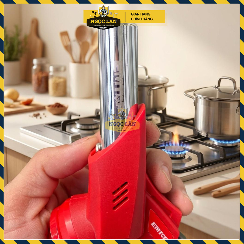 Khò Gas Đầu Khò Ga EMTOP Cao Cấp EMFG1604 Điều Chỉnh Nhiệt Độ Đa Năng Cho Hộ Gia Đình Và Nhà Hàng