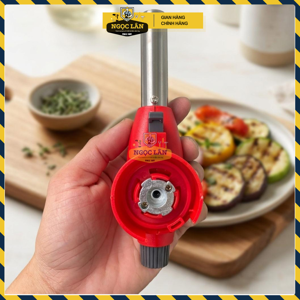 Khò Gas Cầm Tay EMTOP EMFG1602 Đánh Lửa Tự Động, Điều Chỉnh Nhiệt Độ 1300°C, Đa Năng