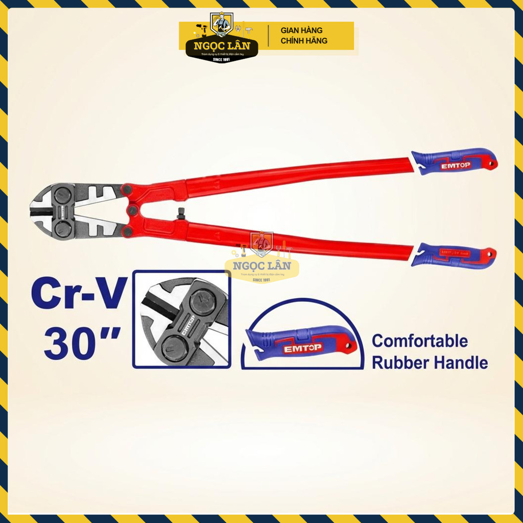 Kìm Cộng Lực Emtop 30 Inch Lưỡi Cr-V Cao Cấp, Cắt Mạnh Mẽ