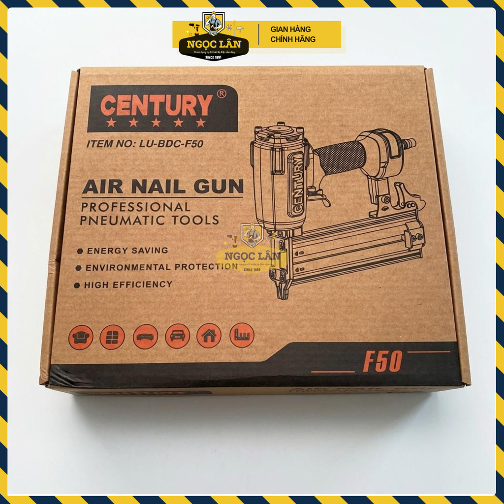 [Chính hãng] Máy Bắn Đinh Thẳng F50 Century dùng hơi Bấm Gỗ, Nội Thất, Ngoại Thất