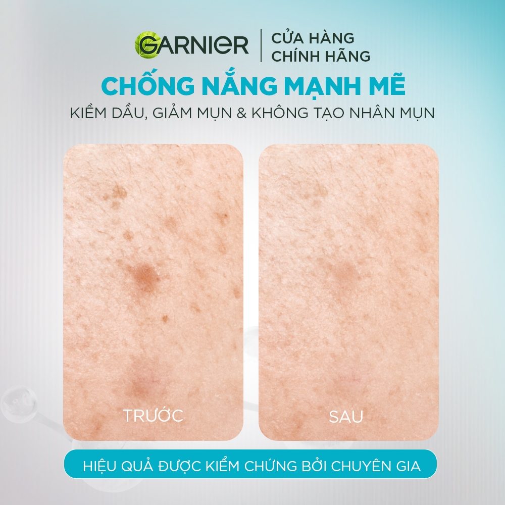 Bộ 2 Kem Chống Nắng Garnier Phổ Rộng 12h Kiềm Dầu & Hỗ Trợ Giảm Mụn SPF 50+PA++++ 30mlX2 - Kit