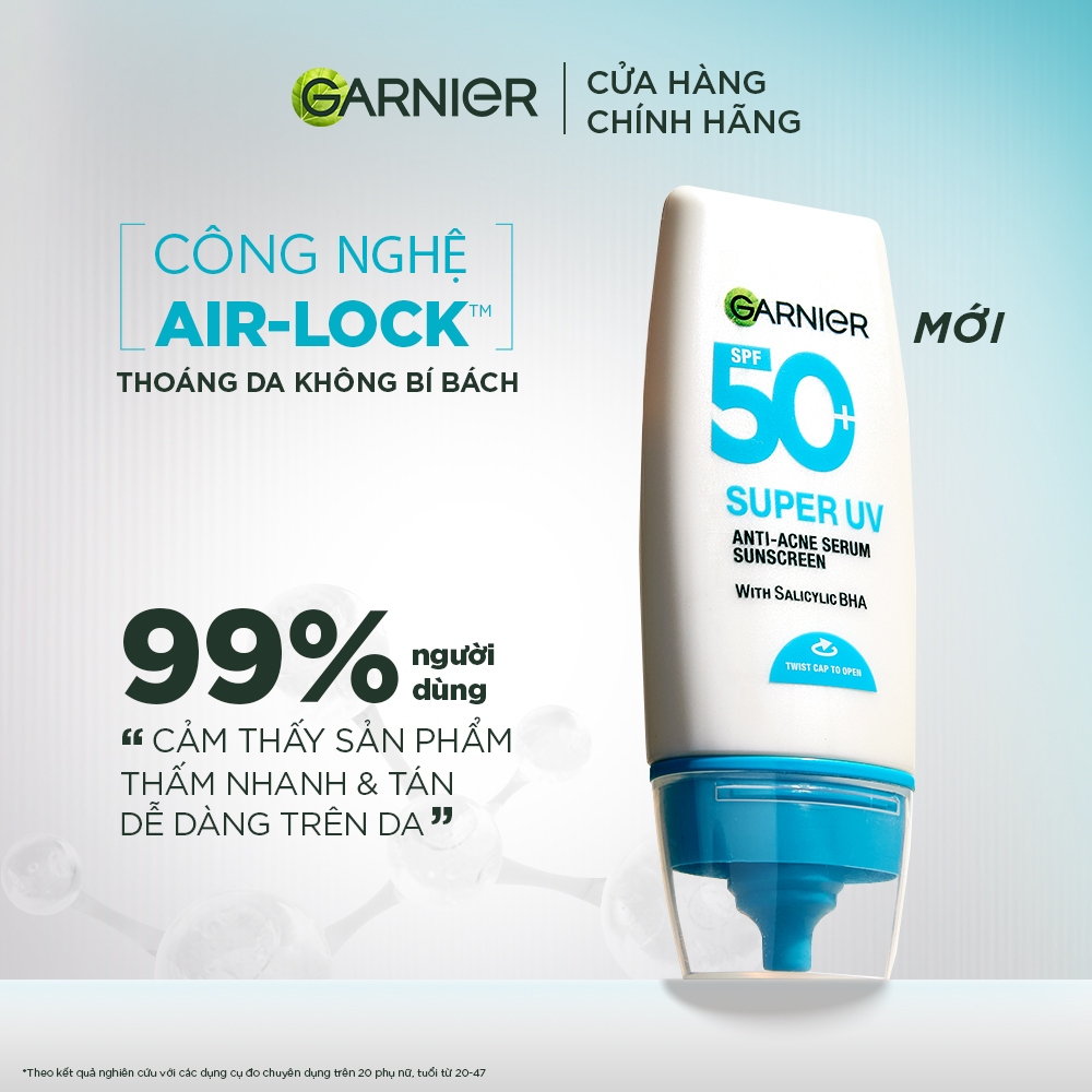 Bộ 2 Kem Chống Nắng Garnier Phổ Rộng 12h Kiềm Dầu & Hỗ Trợ Giảm Mụn SPF 50+PA++++ 30mlX2 - Kit
