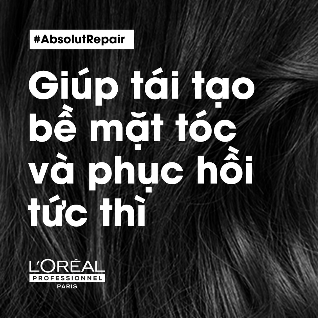 Combo gội 300ml & dầu hấp 250ml  phục hồi hư tổn toàn diện L'Oréal Professionnel Serie Expert Absolut Repair Golden