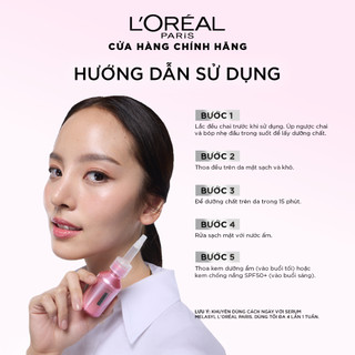 VB_ Bộ dưỡng chất peel sáng da làm sạch tế bào da chết Peel 25ml & Serum siêu cấp ẩm 1.5% HA L'Oréal Paris 30ml