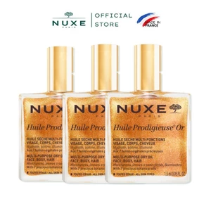 Combo 3 Gói dầu dưỡng da đa năng có nhũ Nuxe Huile Prodigieuse Shimmery 1.5ml (3 x 1.5ml)