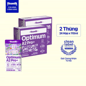 Combo 2 Thùng 24 hộp Sữa Uống Dinh Dưỡng Optimum A2 Pro+ 110ml