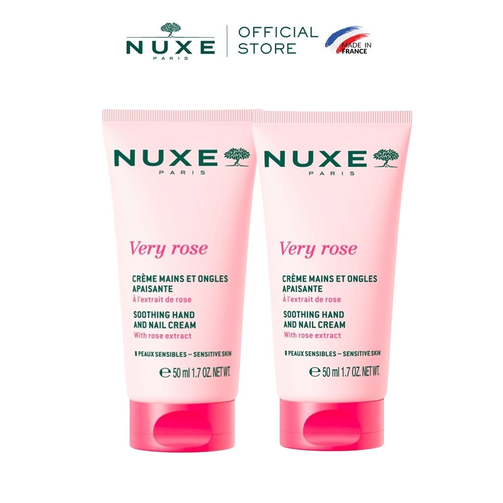 Combo 2 Kem Dưỡng Da Tay Và Móng Nuxe Very Rose Hand And Nail Cream 50ml (50ml x 2)