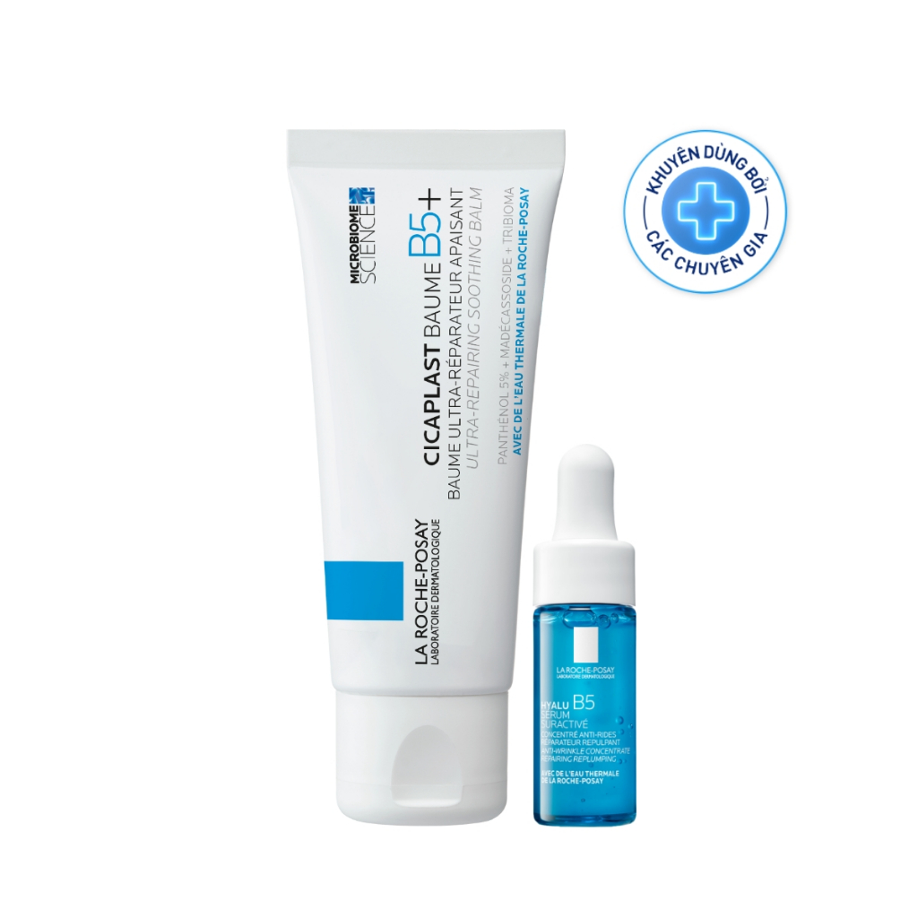 [VB HO Hyalu] Bộ sản phẩm dưỡng ẩm và phục hồi làn da La Roche-Posay Cicaplast Baume B5+ 40ml