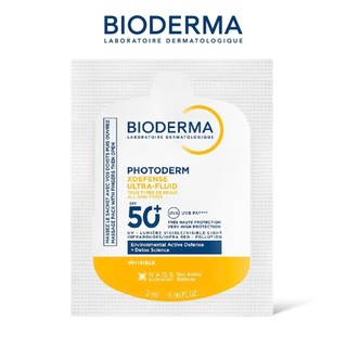[Quà tặng không bán] Sữa chống nắng Bioderma phổ rộng ráo mịn Photoderm XDefense Ultra-fluid SPF50+ 2mlx2 (Không màu)