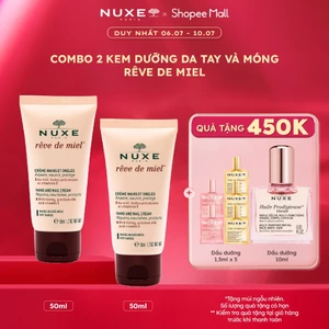 Combo 2 Kem dưỡng da tay và móng Nuxe Reve De Miel Hand And Nail Cream 50ml (50ml x 2)