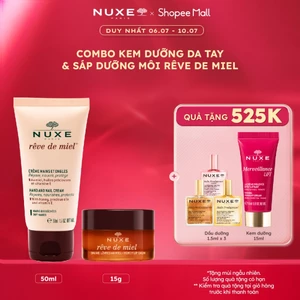 Combo Nuxe Reve De Miel Kem dưỡng da tay và móng 50ml & Sáp dưỡng môi mật ong 15g