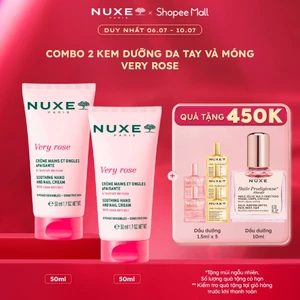 Combo 2 Kem Dưỡng Da Tay Và Móng Nuxe Very Rose Hand And Nail Cream 50ml (50ml x 2)