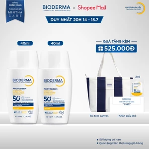 Bộ đôi sữa chống nắng XDefense Ultra-fluid SPF50+ 40mlx2 cho mọi loại da
