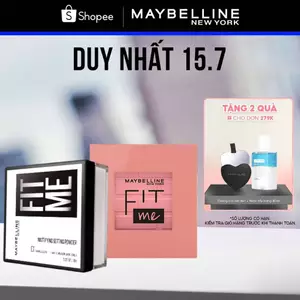 Bộ Phấn má hồng Fit Me Blush và Phấn phủ bột Fit Me Mattifying Setting Powder Maybelline New York