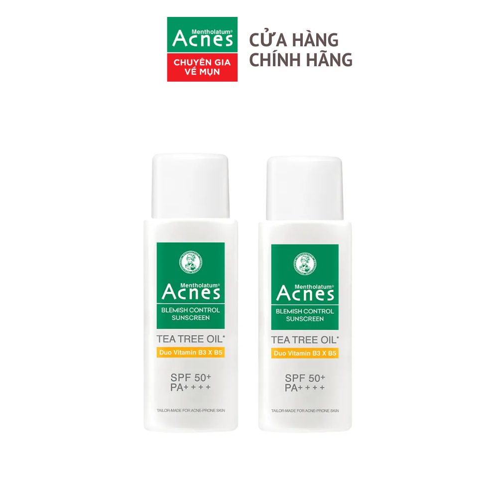 Combo 2 Kem chống nắng cho da dầu mụn Acnes Blemish Control Sunscreen 50g